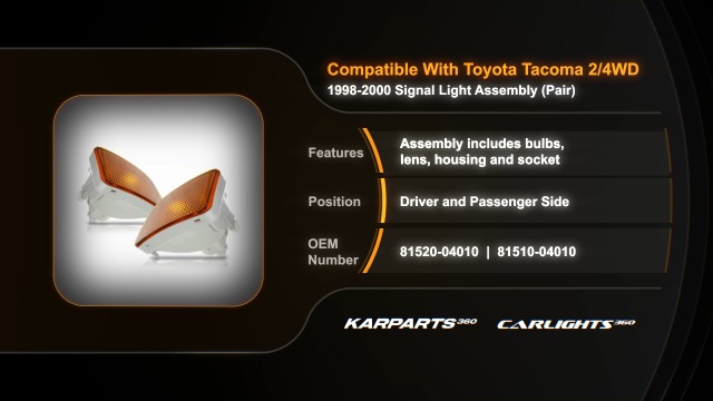 Amazon.com: For Toyota Tacoma 2/4WD 1998-2000 Signal Light